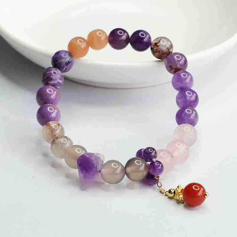 Ninefold Amethyst Prosperity Bracelet – Embrace the Cycle of Fortune